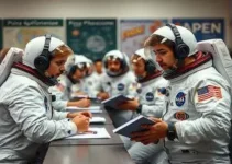 visita de astronautas da NASA