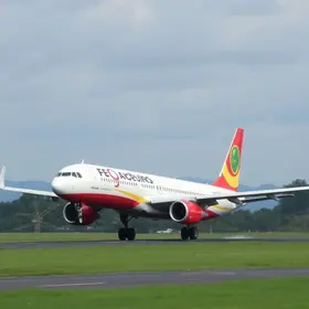 avião abortou decolagem