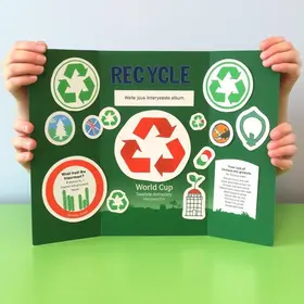 reciclagem de papel de figurinhas