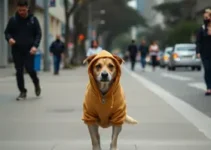 cachorro usando moletom
