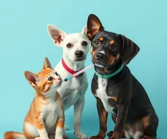 vacinação antirrábica de cães e gatos